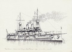 43-Panzerkreuzer 'Kaiserin und Koenigin Maria Theresia' - 1894 - Incrociatore corazzato
